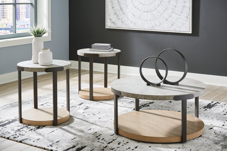 Nashville Furniture Outlets - Ashley Furniture - Darthurst Table (Set of 3) - Occasional Table Set (3/CN) / Light Brown - T383-13