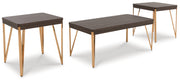 Nashville Furniture Outlets - Ashley Furniture - Bandyn Table (Set of 3) - Occasional Table Set (3/CN) / Brown/Champagne - T404-13