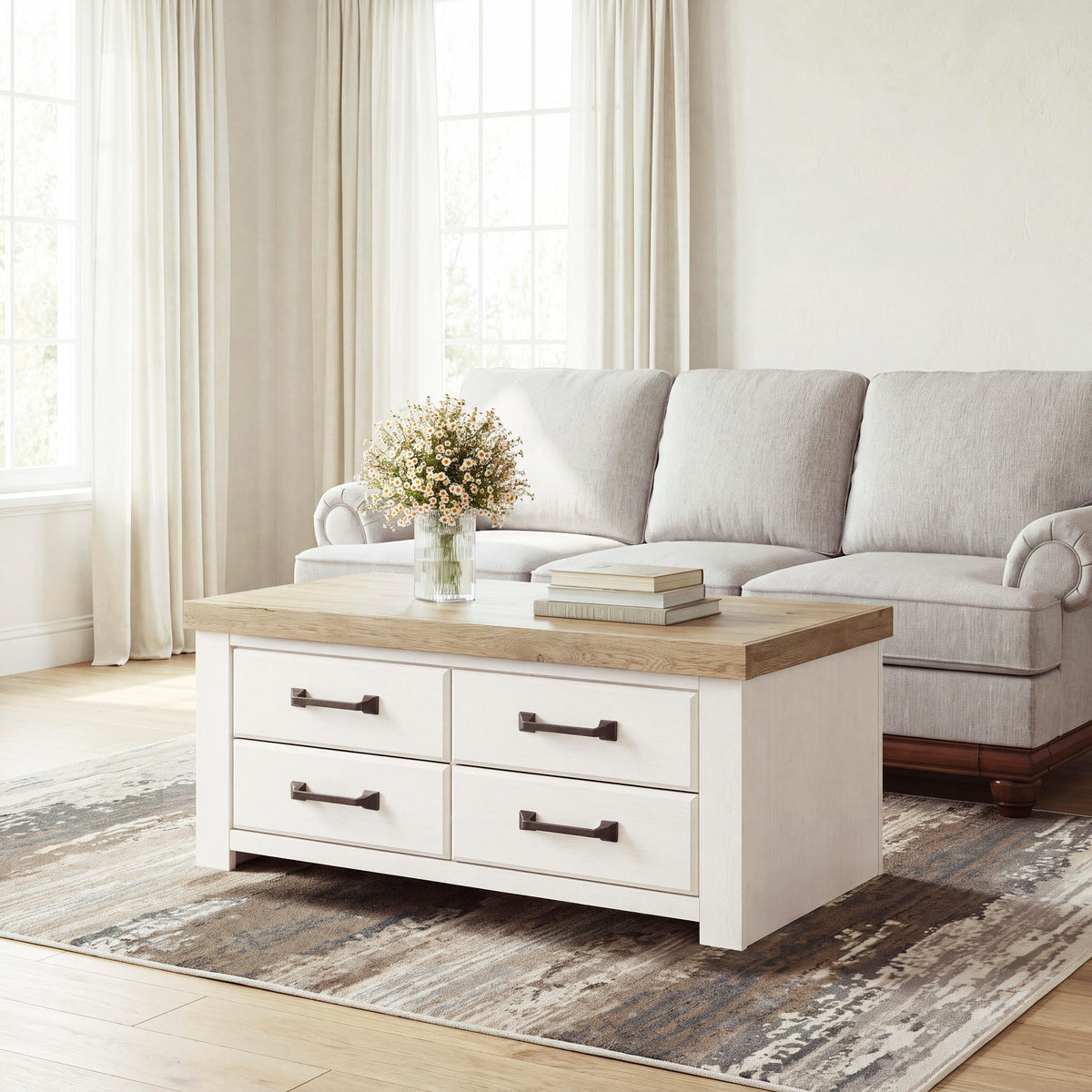 Nashville Furniture Outlets - Ashley Furniture - Savonport Coffee Table - Rectangular Cocktail Table - T4615-1