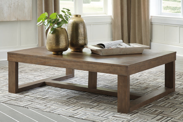 Nashville Furniture Outlets - Ashley Furniture - Cariton Coffee Table - Rectangular Cocktail Table / Gray - T471-1