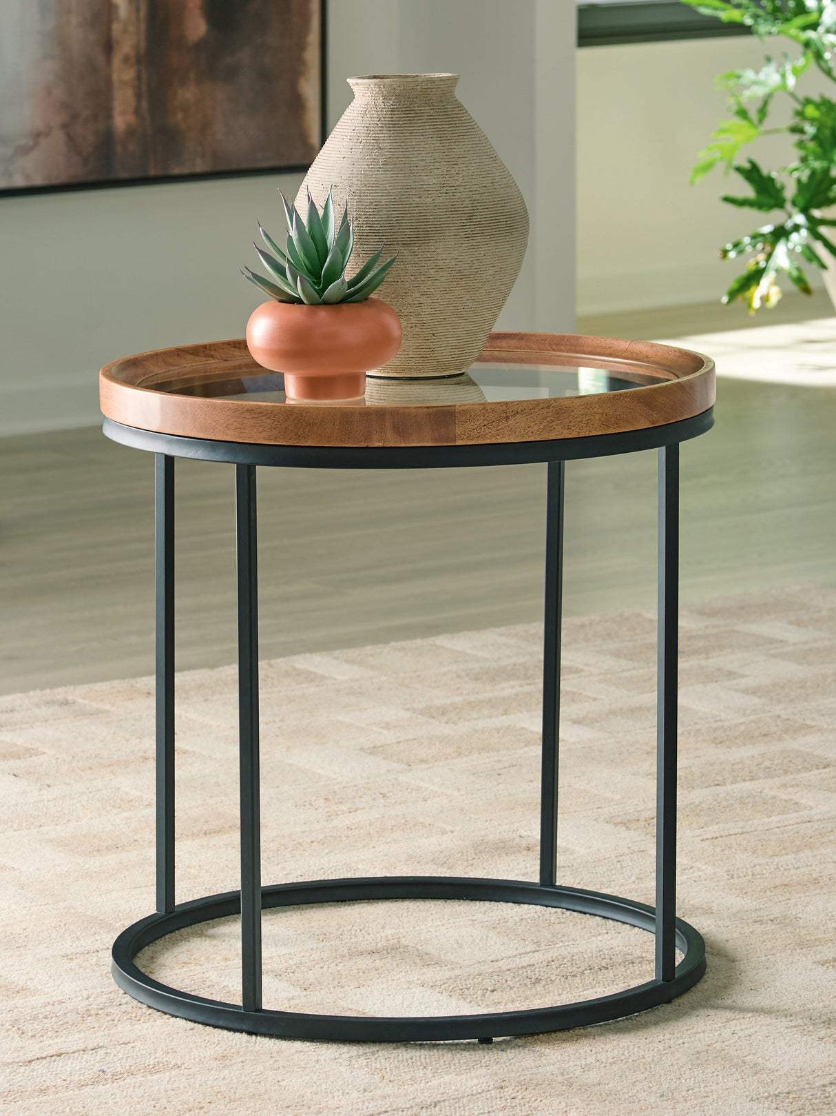 Nashville Furniture Outlets - Ashley Furniture - Noraluna End Table - Round End Table - T502-6
