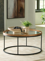 Nashville Furniture Outlets - Ashley Furniture - Noraluna Coffee Table - Round Cocktail Table - T502-8