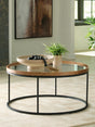 Nashville Furniture Outlets - Ashley Furniture - Noraluna Coffee Table - Round Cocktail Table - T502-8