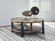 Nashville Furniture Outlets - Ashley Furniture - Ridgester Coffee Table - Round Cocktail Table - T518-8