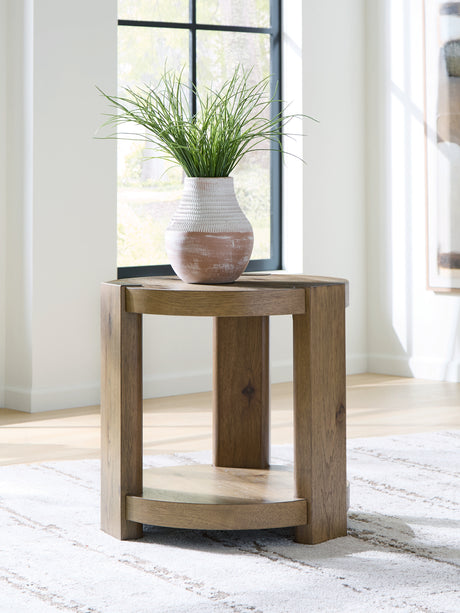 Nashville Furniture Outlets - Ashley Furniture - Flangren End Table - Round End Table - T553-6