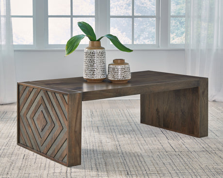 Nashville Furniture Outlets - Ashley Furniture - Dreggan Coffee Table - Rectangular Cocktail Table / Brown - T567-1