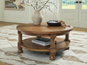 Nashville Furniture Outlets - Ashley Furniture - Chadworth Coffee Table - Round Cocktail Table - T614-8
