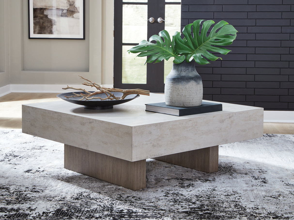 Nashville Furniture Outlets - Ashley Furniture - Jorlaina Coffee Table - Square Cocktail Table / Light Grayish Brown - T622-8