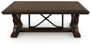 Nashville Furniture Outlets - Ashley Furniture - Maylee Coffee Table - Rectangular Cocktail Table / Dark Brown - T647-1