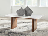 Nashville Furniture Outlets - Ashley Furniture - Isanti Coffee Table - Rectangular Cocktail Table / Light Brown/White - T662-1