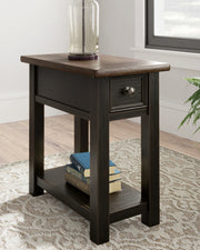 Nashville Furniture Outlets - Ashley Furniture - Tyler Creek Chairside End Table - Chair Side End Table / Grayish Brown/Black - T736-107