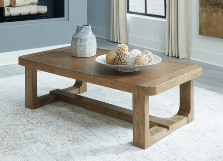 Nashville Furniture Outlets - Ashley Furniture - Cabalynn Coffee Table - Rectangular Cocktail Table / Light Brown - T974-1