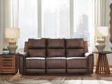 Nashville Furniture Outlets - Ashley Furniture - Bleckley Living Room - PWR REC Sofa with ADJ Headrest / Espresso - PCU1200115