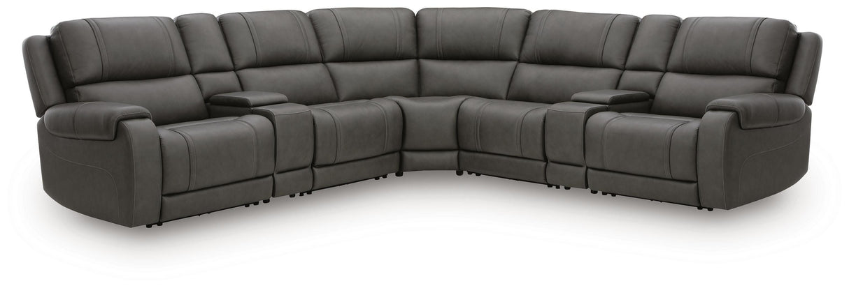 Nashville Furniture Outlets - Ashley Furniture - 5Z - Pittson Sectional - 7-Piece Power Reclining Sectional - PCU12600S10