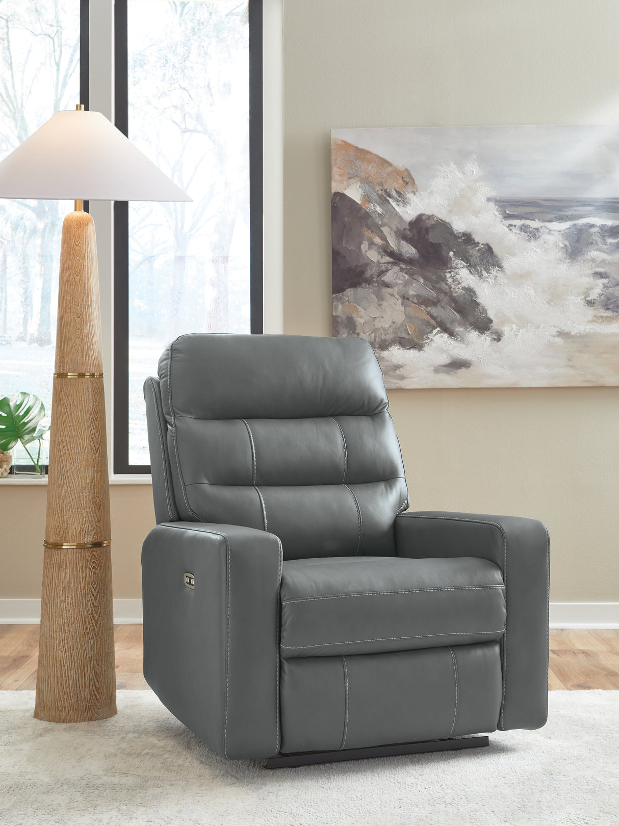 Nashville Furniture Outlets - Ashley Furniture - Pennacle Pier Living Room - PWR Recliner/ADJ Headrest / Tideon - PCU1350113