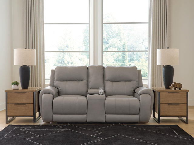 Nashville Furniture Outlets - Ashley Furniture - Real Moments Living Room - PWR REC Love w/Audio Seating - PCU1370018A