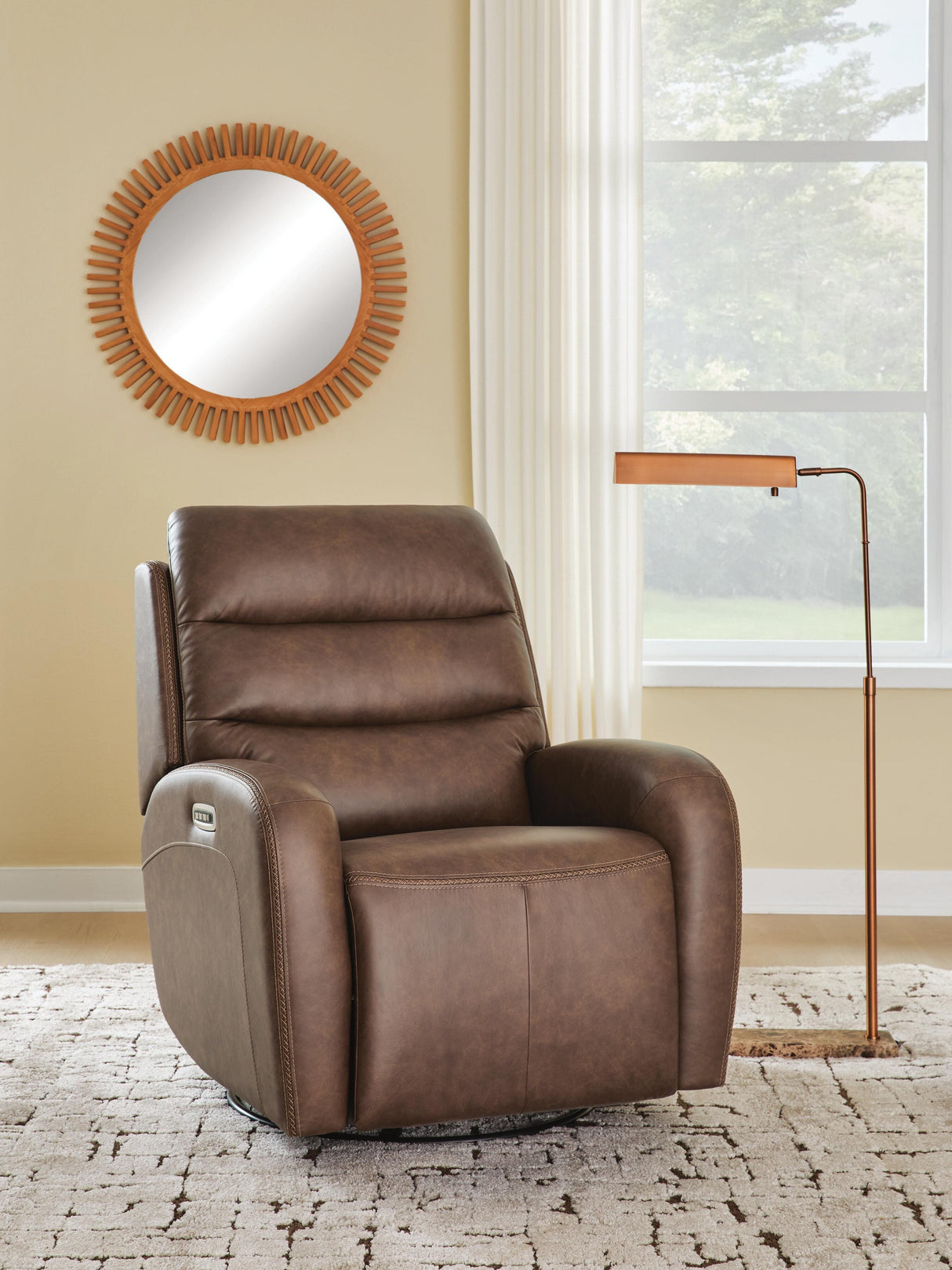 Nashville Furniture Outlets - Ashley Furniture - Motion-Max Living Room - Swivel Glider Power Recliner - PCU1550195