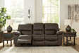 Nashville Furniture Outlets - Ashley Furniture - Leesworth Living Room - Reclining Power Sofa / Ocean - U4380987