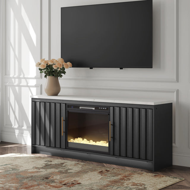 Nashville Furniture Outlets - Ashley Furniture - Cadmori 63" TV Stand with Electric Fireplace - 63" TV Stand with Electric Fireplace - W2616W1