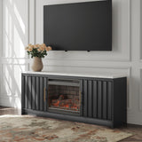 Nashville Furniture Outlets - Ashley Furniture - Cadmori 63" TV Stand with Electric Fireplace - 63" TV Stand with Electric Fireplace - W2616W2
