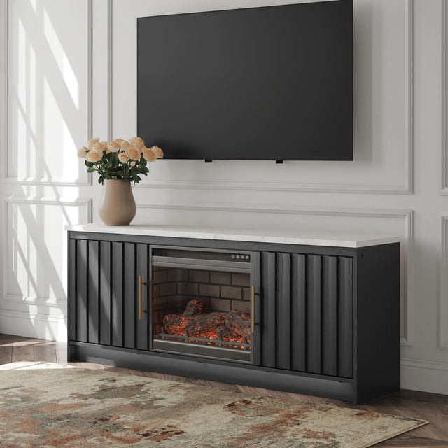 Nashville Furniture Outlets - Ashley Furniture - Cadmori 63" TV Stand with Electric Fireplace - 63" TV Stand with Electric Fireplace - W2616W2