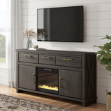 Nashville Furniture Outlets - Ashley Furniture - Brazen Valley 71" TV Stand with Electric Fireplace - 71" TV Stand with Electric Fireplace - W2648W1