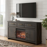 Nashville Furniture Outlets - Ashley Furniture - Brazen Valley 71" TV Stand with Electric Fireplace - 71" TV Stand with Electric Fireplace - W2648W2