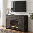 Nashville Furniture Outlets - Ashley Furniture - Brazen Valley 60" TV Stand with Electric Fireplace - 60" TV Stand with Electric Fireplace - W2648W3