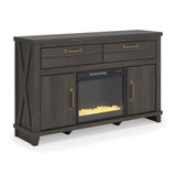 Brazen Valley 60" TV Stand with Electric Fireplace