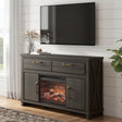 Nashville Furniture Outlets - Ashley Furniture - Brazen Valley 60" TV Stand with Electric Fireplace - 60" TV Stand with Electric Fireplace - W2648W4