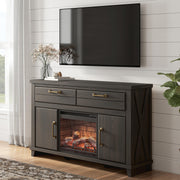 Nashville Furniture Outlets - Ashley Furniture - Brazen Valley 60" TV Stand with Electric Fireplace - 60" TV Stand with Electric Fireplace - W2648W4