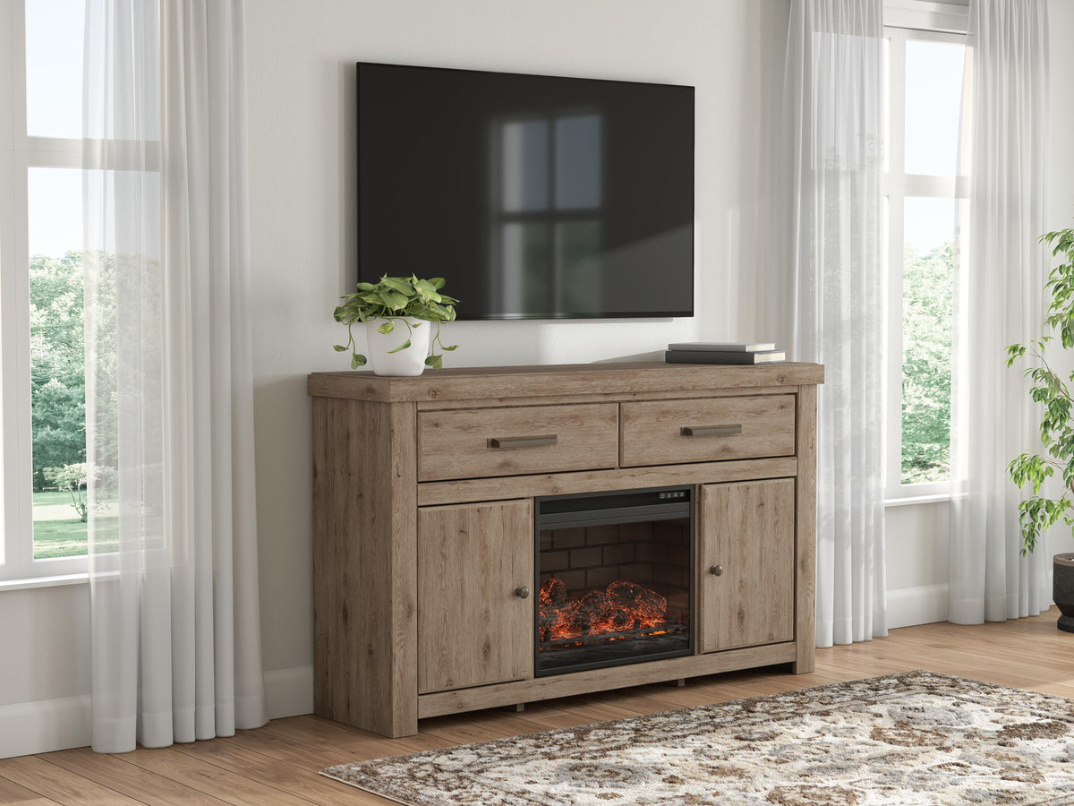 Nashville Furniture Outlets - Ashley Furniture - Garistyn 62" TV Stand with Electric Fireplace - 62" TV Stand with Electric Fireplace - W2844W1