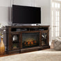 Nashville Furniture Outlets - Ashley Furniture - Roddinton 72" TV Stand with Electric Fireplace - 72" TV Stand with Electric Fireplace / Dark Brown - W701W8