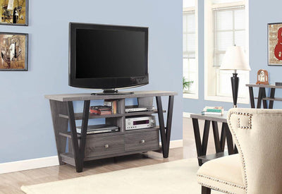 Nashville Furniture Outlets-Modern Two-Tone TV Console- 