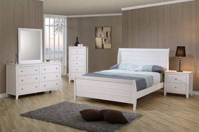 Nashville Furniture Outlets-Selena Twin Sleigh Bed- 