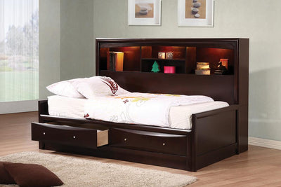 Nashville Furniture Outlets-Phoenix Cappuccino Kids Bed- 