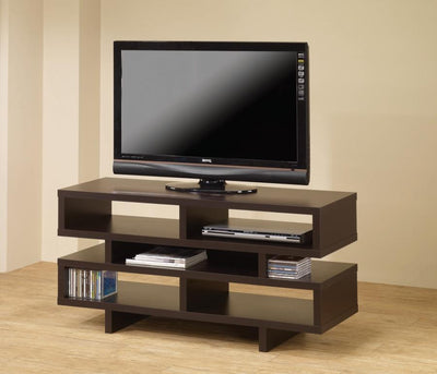 Nashville Furniture Outlets-Cappuccino Open TV Console- 
