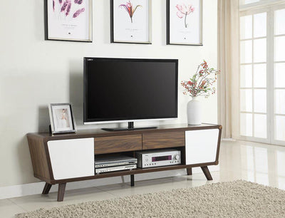 Nashville Furniture Outlets-Modern White Chestnut TV Console!- 