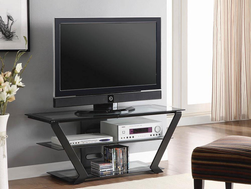 Nashville Furniture Outlets-Sleek Black TV Console!!- 