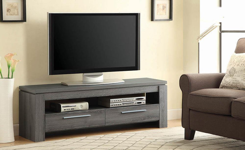 Nashville Furniture Outlets-Weathered Gray TV Console- 